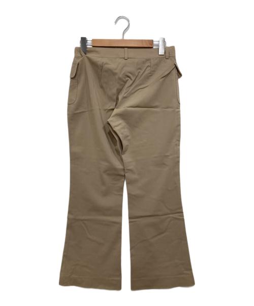 CELINE（セリーヌ）CELINE (セリーヌ) ステッチデザインポケットフレアパンツ ベージュ サイズ:Mの古着・服飾アイテム