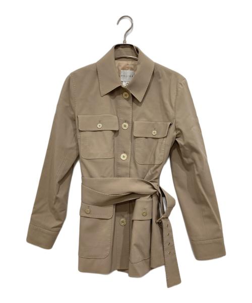 CELINE（セリーヌ）CELINE (セリーヌ) ステッチデザインサファリジャケット ベージュ サイズ:38の古着・服飾アイテム
