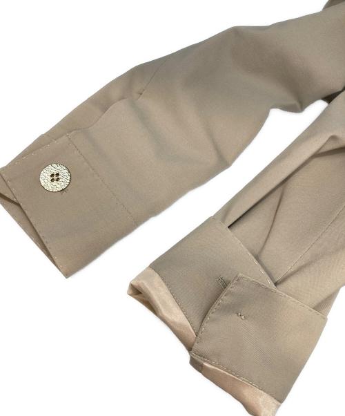 CELINE（セリーヌ）CELINE (セリーヌ) ステッチデザインサファリジャケット ベージュ サイズ:38の古着・服飾アイテム