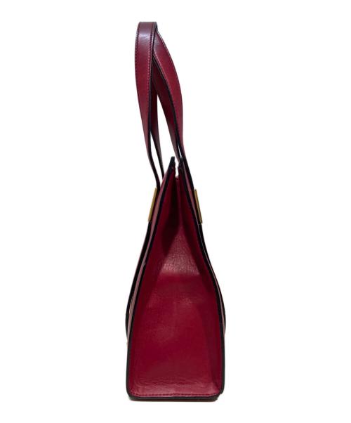 CELINE（セリーヌ）CELINE (セリーヌ) レザーハンドバッグ ショッキングピンクの古着・服飾アイテム