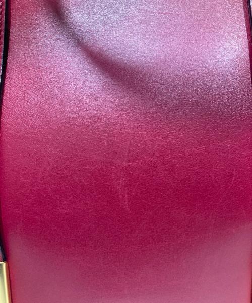 CELINE（セリーヌ）CELINE (セリーヌ) レザーハンドバッグ ショッキングピンクの古着・服飾アイテム