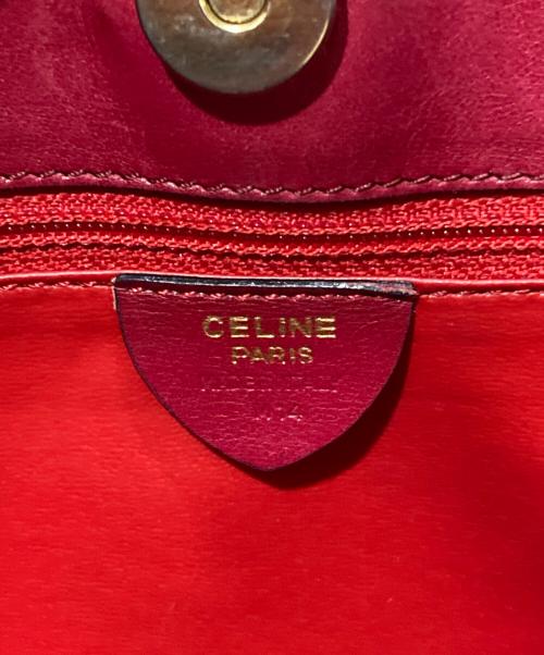 CELINE（セリーヌ）CELINE (セリーヌ) レザーハンドバッグ ショッキングピンクの古着・服飾アイテム