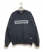 Schott×NEIGHBORHOODショット×ネイバーフッド）の古着「SWEAT SHIRT LONG SLEEVE」｜ブラック