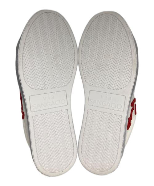 Sangacio（サンガッチョ）Sangacio (サンガッチョ) Jean-Michel Basquiat (ジャン ミシェル バスキア) コラボスニーカー ホワイト サイズ:24.5cmの古着・服飾アイテム