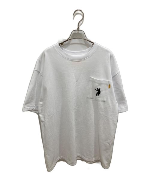 UNION（ユニオン）UNION (ユニオン) FRONTMAN POCHE S/S TEE ホワイト サイズ:XLの古着・服飾アイテム