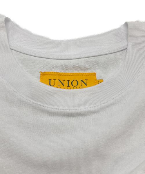 UNION（ユニオン）UNION (ユニオン) FRONTMAN POCHE S/S TEE ホワイト サイズ:XLの古着・服飾アイテム