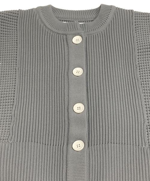 Adam et Rope（アダム エ ロペ）Adam et Rope (アダム エ ロペ) ペプラムコンビニットカーディガン グレー サイズ:freeの古着・服飾アイテム