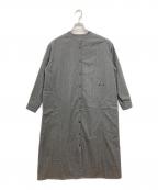 harrissハリス）の古着「バンドカラーワンピース」｜グレー
