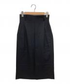 Y'sワイズ）の古着「タックウールスカート」｜ブラック