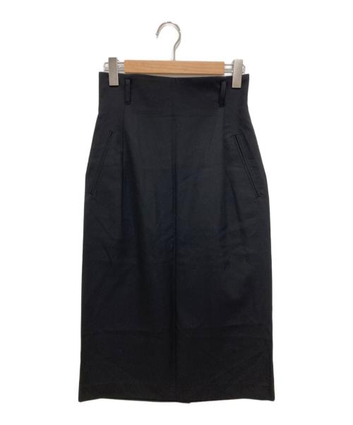 Y's（ワイズ）Y's (ワイズ) タックウールスカート ブラック サイズ:Freeの古着・服飾アイテム