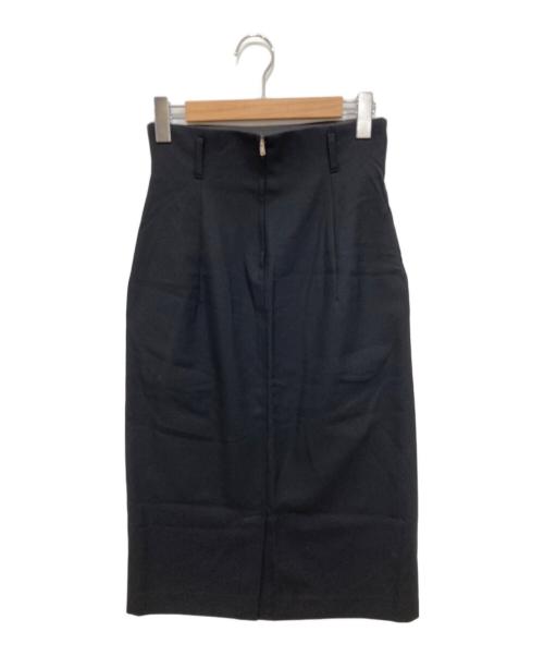 Y's（ワイズ）Y's (ワイズ) タックウールスカート ブラック サイズ:Freeの古着・服飾アイテム