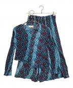 Y'sワイズ）の古着「総柄セットアップ」｜ブルー