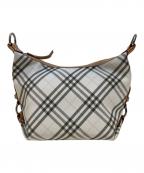 BURBERRY BLUE LABELバーバリーロンドンブルーレーベル）の古着「ノヴァチェックショルダーバッグ」｜アイボリー
