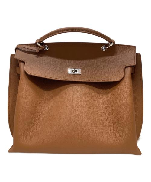 JISTORY（ジストリー）JISTORY (ジストリー) SQUARE BELT HANDLE BAG キャメルの古着・服飾アイテム