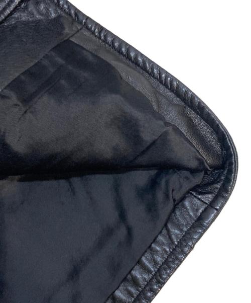 Saint Laurent Paris（サンローランパリ）Saint Laurent Paris (サンローランパリ) ピンバッジダブルライダースジャケット ブラック サイズ:44(S)の古着・服飾アイテム