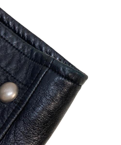 Saint Laurent Paris（サンローランパリ）Saint Laurent Paris (サンローランパリ) ピンバッジダブルライダースジャケット ブラック サイズ:44(S)の古着・服飾アイテム