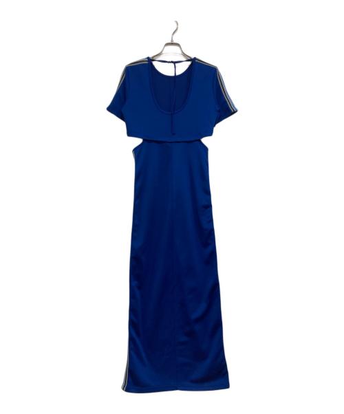 MAISON SPECIAL（メゾンスペシャル）MAISON SPECIAL (メゾンスペシャル) サイドラインジャージワンピース ブルー サイズ:Freeの古着・服飾アイテム