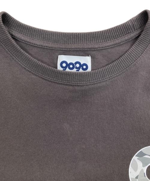 9090（9090）9090 (9090) 90 Logo Tee グレー サイズ:XLの古着・服飾アイテム