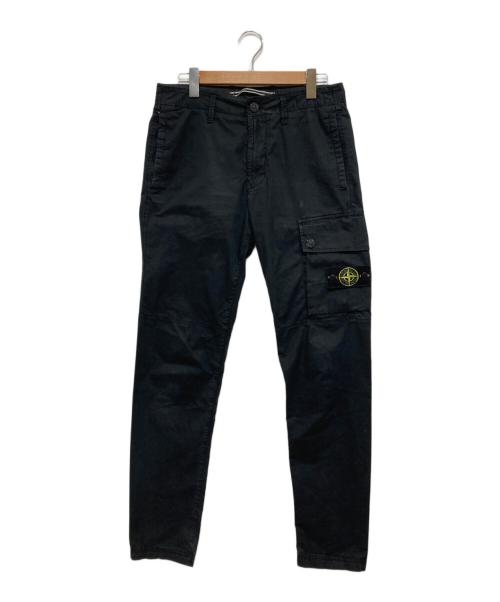 STONE ISLAND（ストーンアイランド）STONE ISLAND (ストーンアイランド) カーゴパンツ ブラック サイズ:76cm (W30)の古着・服飾アイテム