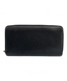 LOUIS VUITTON（ルイ ヴィトン）の古着「ジッピー・ウォレット エピ ノワール/ホットピンク」｜ブラック