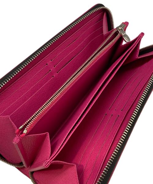 LOUIS VUITTON（ルイ ヴィトン）LOUIS VUITTON (ルイ ヴィトン) ジッピー・ウォレット エピ ノワール/ホットピンク ブラックの古着・服飾アイテム