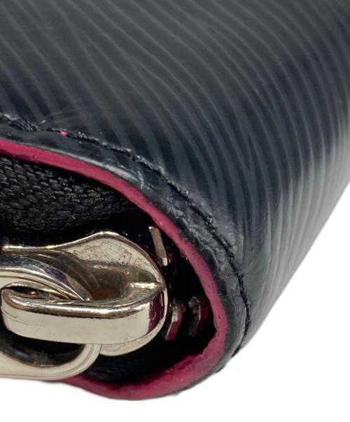 LOUIS VUITTON（ルイ ヴィトン）LOUIS VUITTON (ルイ ヴィトン) ジッピー・ウォレット エピ ノワール/ホットピンク ブラックの古着・服飾アイテム