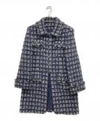 CHANELシャネル）の古着「ココマークボタンツイードジャケット」｜ネイビー