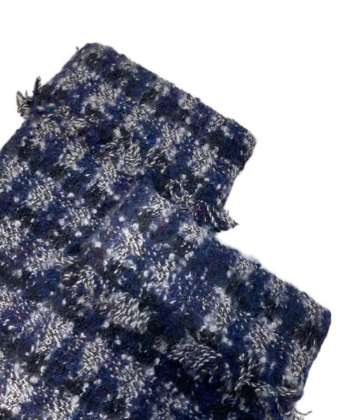 CHANEL（シャネル）CHANEL (シャネル) ココマークボタンツイードジャケット ネイビー サイズ:M(38)の古着・服飾アイテム