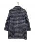 CHANEL (シャネル) ココマークボタンツイードジャケット ネイビー サイズ:M(38)：190000円
