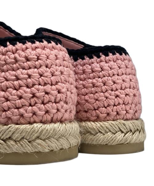 CHANEL（シャネル）CHANEL (シャネル) ココマーク刺繍エスパドリーユ ピンク サイズ:37C(23.5cm)の古着・服飾アイテム