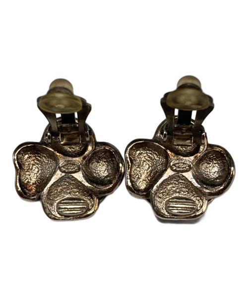 CHANEL（シャネル）CHANEL (シャネル) フラワーモチーフココマークイヤリング ブラックの古着・服飾アイテム