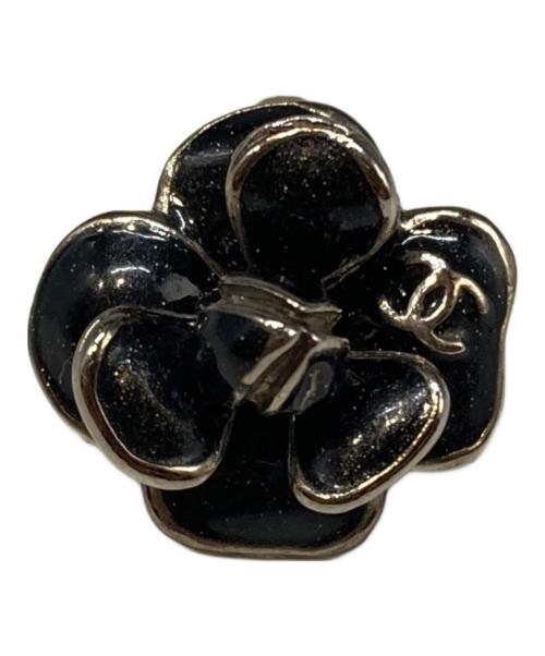 CHANEL（シャネル）CHANEL (シャネル) フラワーモチーフココマークイヤリング ブラックの古着・服飾アイテム