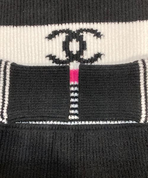 CHANEL（シャネル）CHANEL (シャネル) ココマークサイドボタンニットセーター ブラック サイズ:38(M)の古着・服飾アイテム