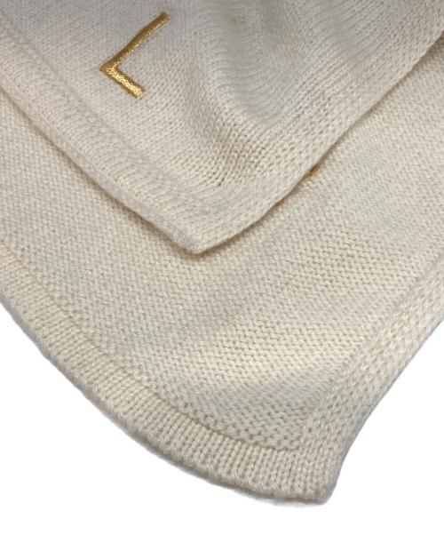 CHANEL（シャネル）CHANEL (シャネル) カシミヤココマーク刺繍マフラー ベージュ サイズ:192cm×36cmの古着・服飾アイテム