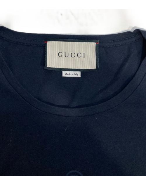 GUCCI（グッチ）GUCCI (グッチ) Tonal Brand Logo Tee ブラック サイズ:Lの古着・服飾アイテム