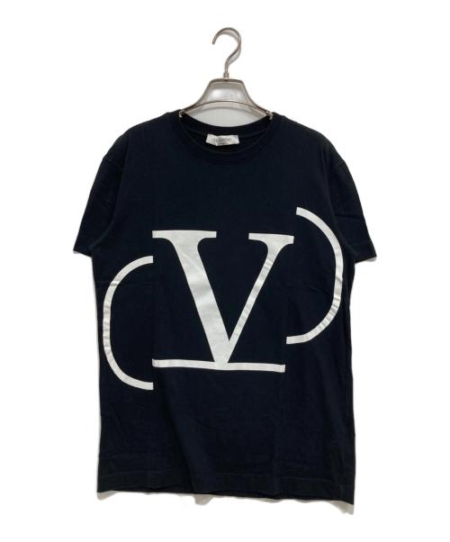 VALENTINO（ヴァレンティノ）VALENTINO (ヴァレンティノ) ロゴカットソー ブラック サイズ:XS(160/76A)の古着・服飾アイテム