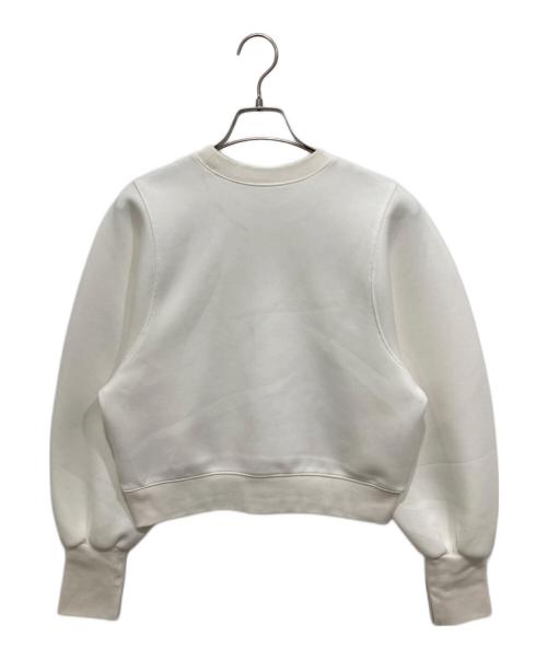 trefle+1（トレフルプラスワン）trefle+1 (トレフルプラスワン) パールスウェット ホワイト サイズ:freeの古着・服飾アイテム