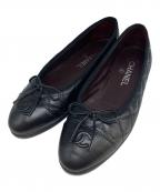 CHANELシャネル）の古着「ココマークリボンパンプス」｜ブラック