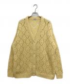 MIU MIUミュウミュウ）の古着「パールデザインニットカーディガン」｜イエロー