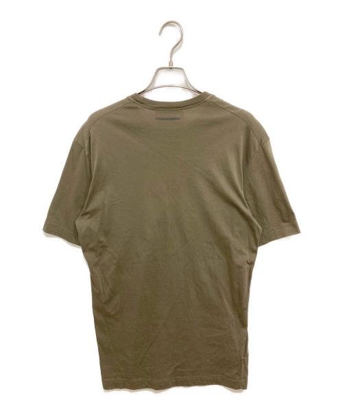 DSQUARED2（ディースクエアード）DSQUARED2 (ディースクエアード) ワッペンTシャツ カーキ サイズ:Mの古着・服飾アイテム