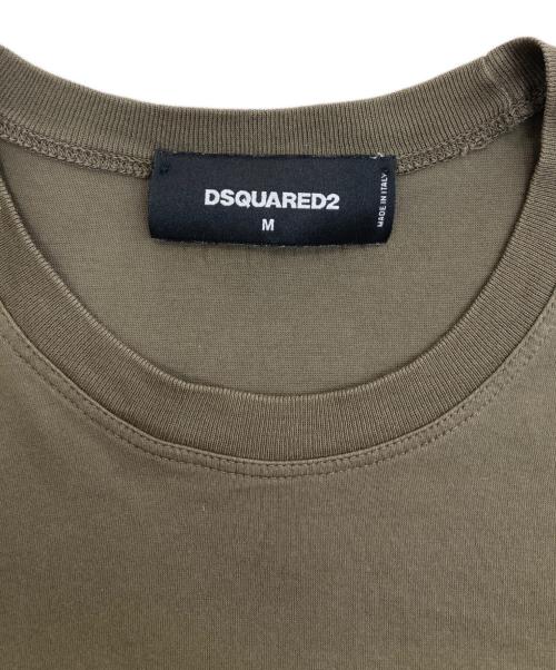 DSQUARED2（ディースクエアード）DSQUARED2 (ディースクエアード) ワッペンTシャツ カーキ サイズ:Mの古着・服飾アイテム