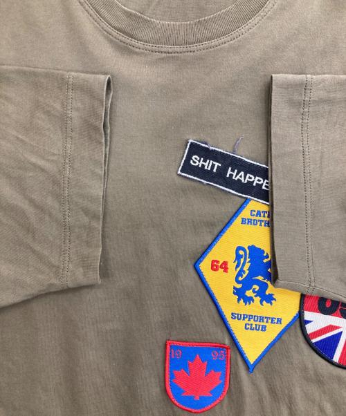 DSQUARED2（ディースクエアード）DSQUARED2 (ディースクエアード) ワッペンTシャツ カーキ サイズ:Mの古着・服飾アイテム