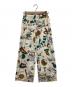 PLEATS PLEASE（プリーツプリーズ）の古着「総柄パンツ」｜ベージュ