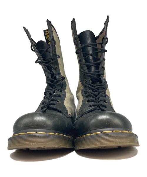 Dr.Martens（ドクターマーチン）Dr.Martens (ドクターマーチン) 14ホールブーツ カーキ サイズ:UK8 (27cm)の古着・服飾アイテム