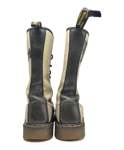 Dr.Martens（ドクターマーチン）Dr.Martens (ドクターマーチン) 14ホールブーツ カーキ サイズ:UK8 (27cm)の古着・服飾アイテム