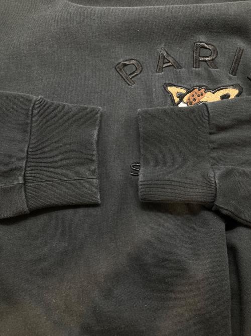 Paris Saint-Germain（パリサンジェルマン）Paris Saint-Germain (パリサンジェルマン) カレッジロゴ刺繍 ロングスリーブ Tシャツ ブラック サイズ:Mの古着・服飾アイテム