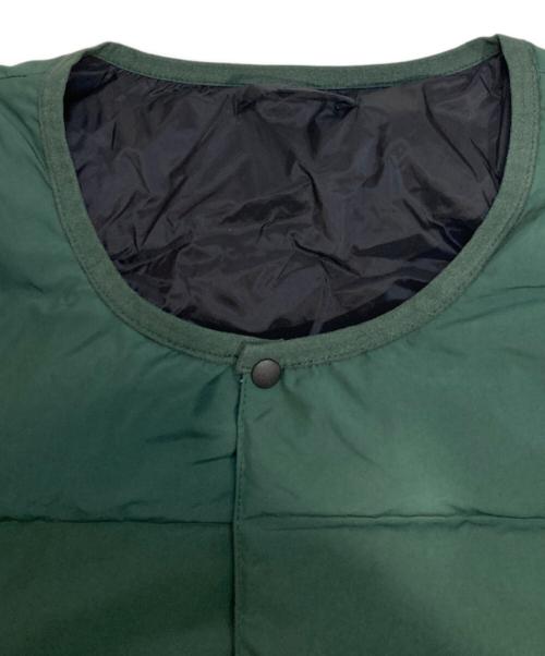 TAION（タイオン）TAION (タイオン) リバーシブルダウンジャケット ブラック×グリーン サイズ:Lの古着・服飾アイテム