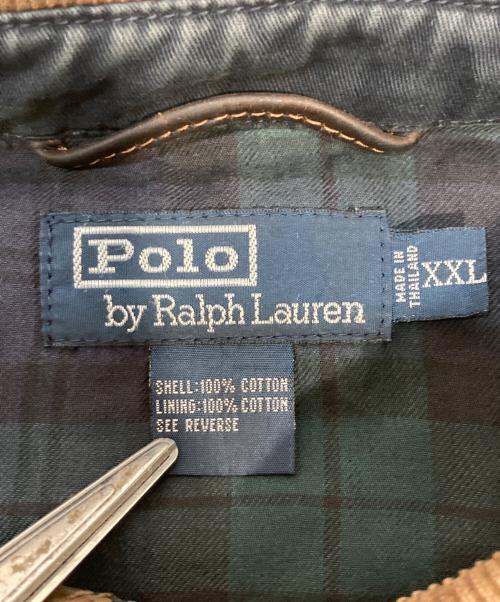 POLO RALPH LAUREN（ポロ・ラルフローレン）POLO RALPH LAUREN (ポロ・ラルフローレン) 襟コーデュロイスイングトップ ネイビー サイズ:XXLの古着・服飾アイテム