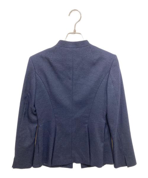 COUP DE CHANCE（クードシャンス）COUP DE CHANCE (クードシャンス) タンブルツイードVノーカラージャケットセットアップ ネイビー サイズ:36の古着・服飾アイテム