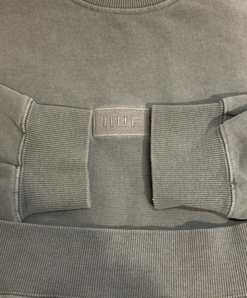 HUF（ハフ）HUF (ハフ) MASON CREWNECK FLEECE オリーブ サイズ:Sの古着・服飾アイテム